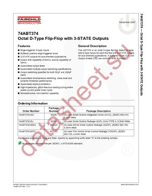 74ABT374CSJX datasheet  